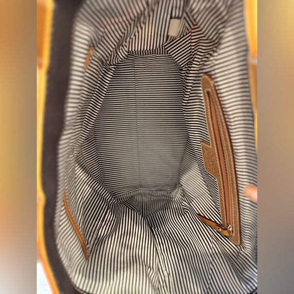 Vintage Kate Spade striped bucket bag / tote - Picture 6 of 7